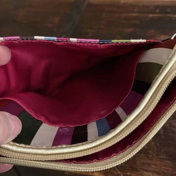 Coach Legacy North South Multicolor Stripe Crossbody 7.5"x8.5" - Picture 5 of 5